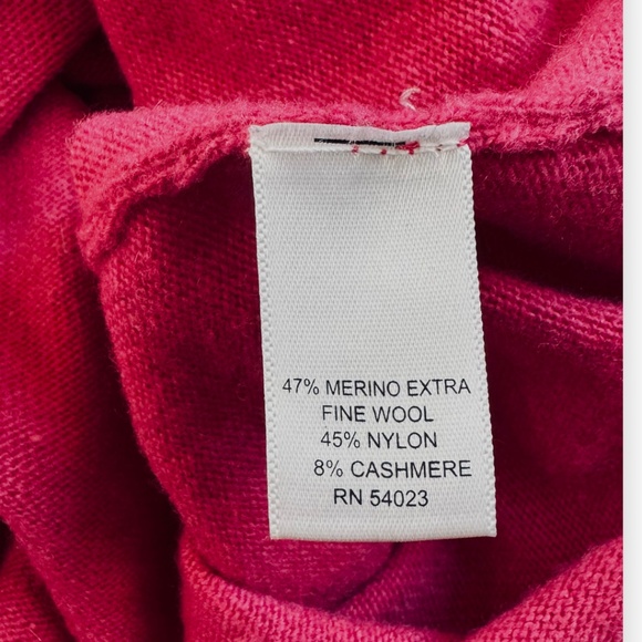 Banana Republic Merino Cashmere Cowl Neck Sweater Pink Size M - Picture 5 of 6